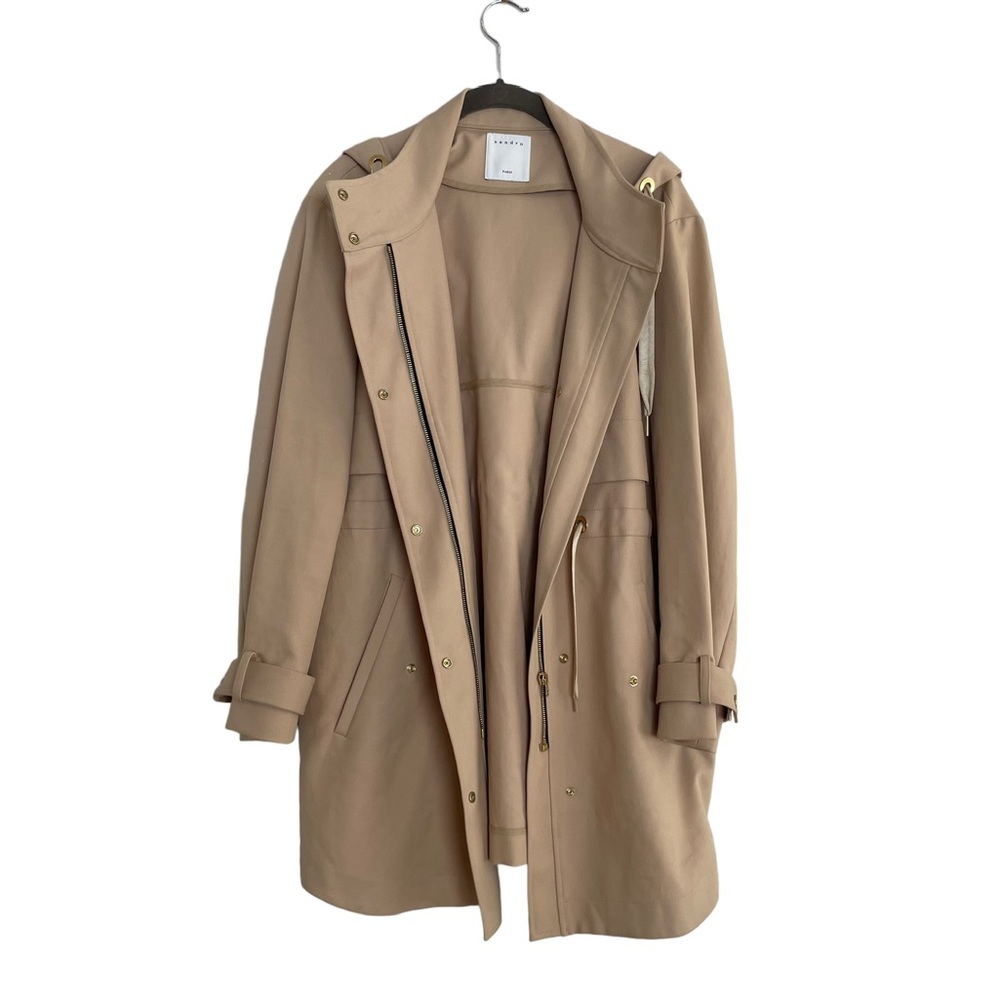 Sandro Camel Trench Coat